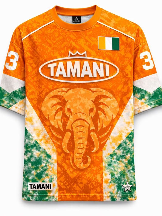 Maillot Côte d'Ivoire (Orange & Éléphant)